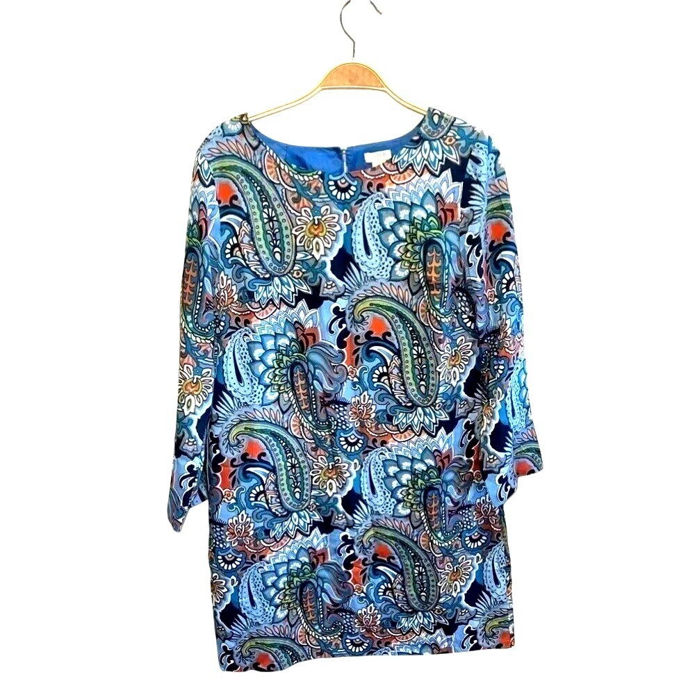 J.Crew Paisley Paisley Long-Sleeve Dress Women's Size 6 Spring Easter Dress‎
